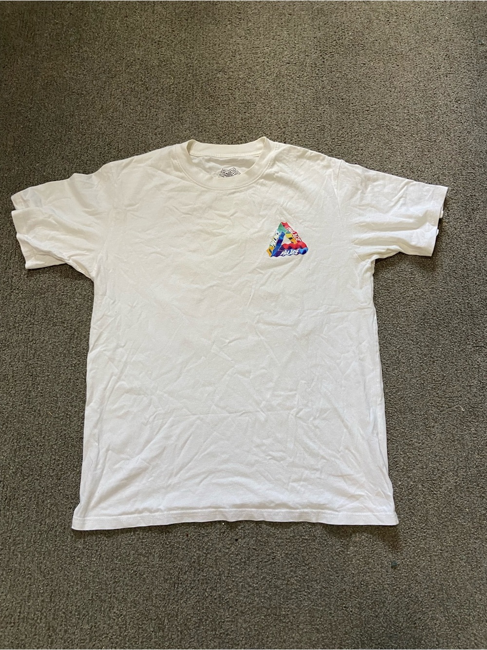 Palace Prism White Men's Graphic Crew Neck T-Shirt